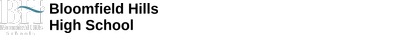 Bloomfield Hills Schools Logo